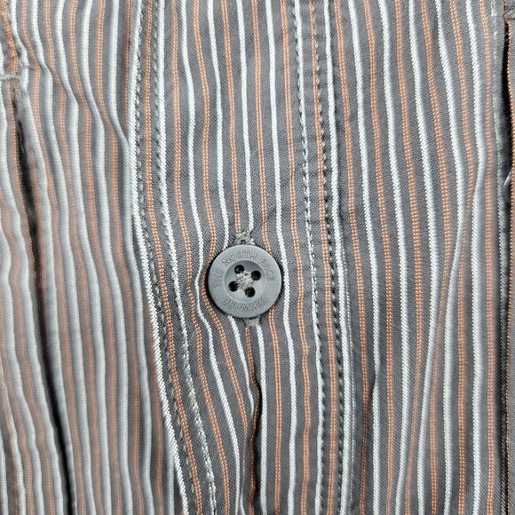 North Face Shirt Mens 2XL Striped Button Up Lightweight Nylon Hiking Outdoor - Picture 3 of 12